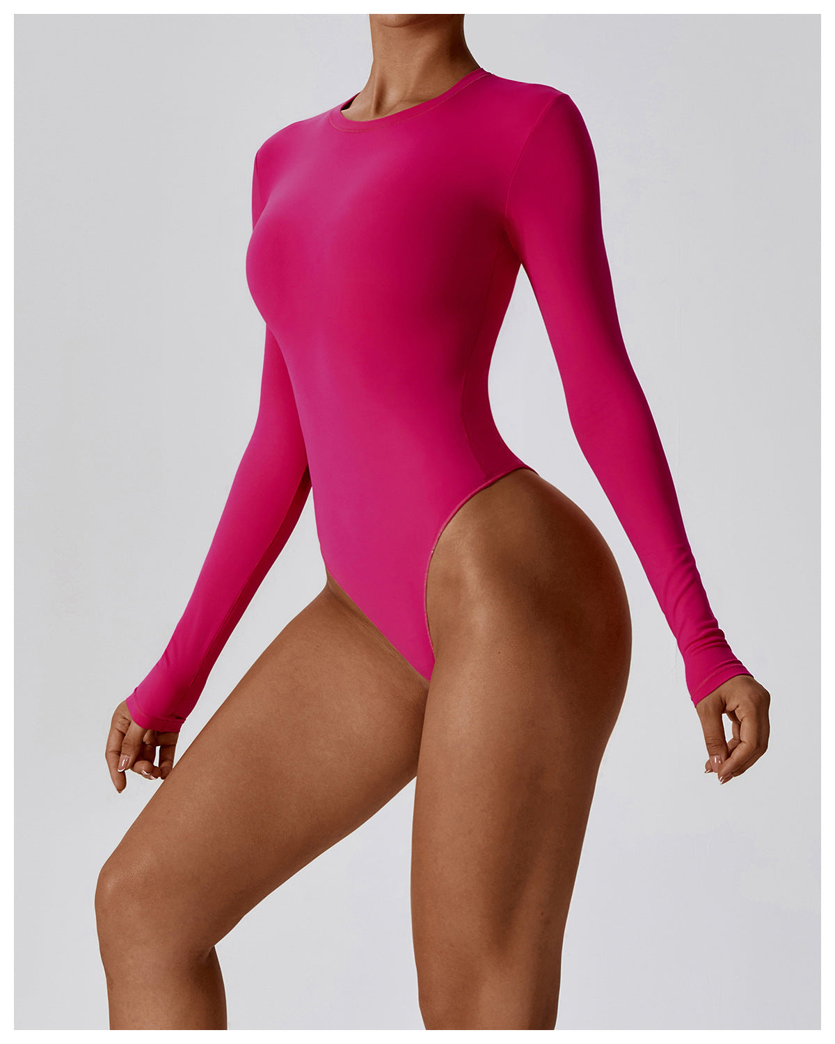 Slim Yoga Long Sleeve One-piece Ballet Base Bodysuit